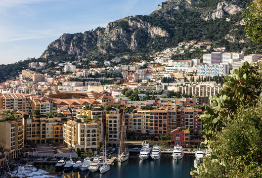 Monaco and Monte Carlo principality: town marina sea view