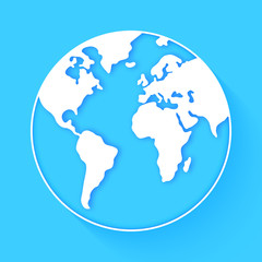 Earth globe vector