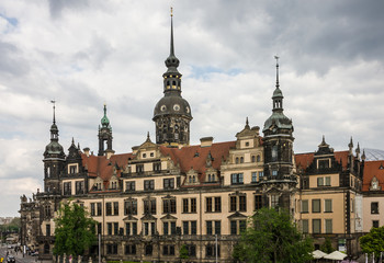 Fototapeta na wymiar Dresden, Germany: Cathedral Dresden Castle in Dresden, Saxrony.