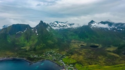 Mefjordvar, island Senja. Beautiful Nature Norway natural landscape mefjord.