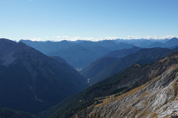 Mountain view, hiking, hochplatte, Germany, alps