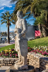 Alte Statue in Saint Raphael, Frankreich