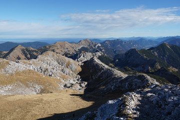 Mountain view, hiking, hochplatte, Germany, alps