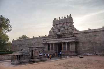 Airavateswara temple constructed by the Rajaraja Chola II in the 12th century AD. The temple is...