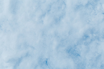 background of fresh snow texture in blue tone