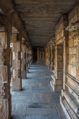 Fototapeta na wymiar Airavateswara temple constructed by the Rajaraja Chola II in the 12th century AD. The temple is a recognised UNESCO World heritage monument Kumbakonam,Darasuram,Tamilnadu,india