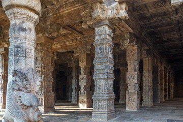 Airavateswara temple constructed by the Rajaraja Chola II in the 12th century AD. The temple is a recognised UNESCO World heritage monument Kumbakonam,Darasuram,Tamilnadu,india