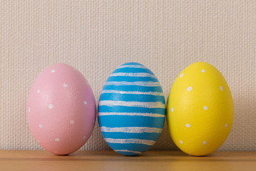 Colorful easter eggs. Background with easter eggs.