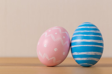 Colorful easter eggs. Background with easter eggs.