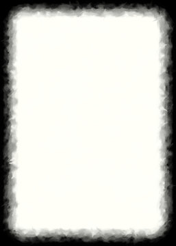 Watercolor Decorative Black & White Photo Frame. Type Text Inside, Use as Overlay or for Layer / Clipping Mask