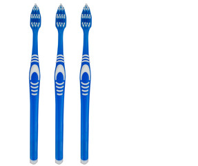 Toothbrush isolate. Zunnaya brush on a pure white background. Copy space