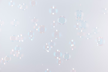 Beautiful colors soap bubbles background.