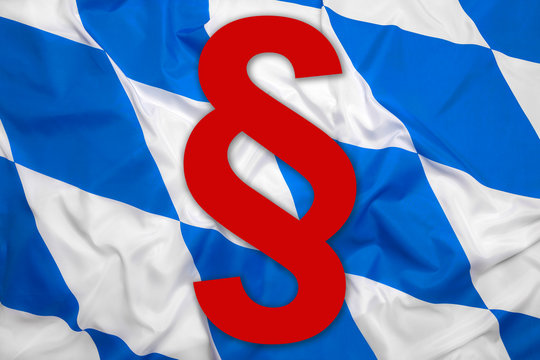 Bavaria flag with paragraph symbol