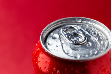 Condensation on beverage aluminium can