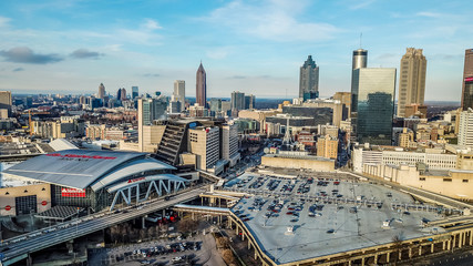 Atlanta Arena and Skyscrapers