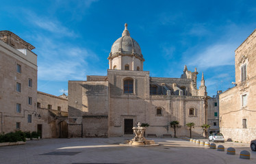Santa Teresa Church (Convento Chiesa Santa Teresa) in the old town of Monopoli, Puglia, Italy. A...