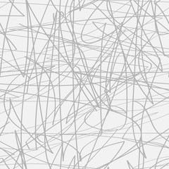 Obraz premium Abstract scratched seamless pattern. Chaotic stroked texture. Scribbled wrapping background.