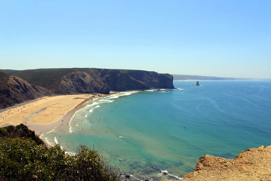 view of the sea, Costa Alentejana, Alentejo, Portugal