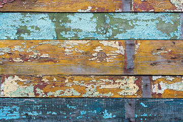 Colored grunge wooden background