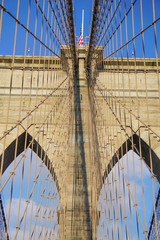 Naklejka premium Brooklyn Bridge in New York City, New York