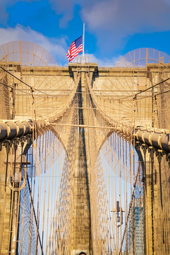 Brooklyn Bridge in New York City, New York