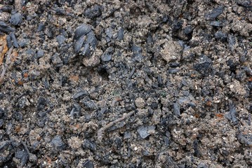 gray black natural texture of ash and earth