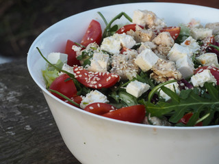 salad tomato cheeze 