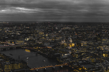 London at night - from the Shard