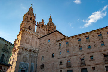 Fototapeta na wymiar Clerecia Church in Salamanca