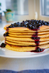Pancakes with Blueberry Jam 2
