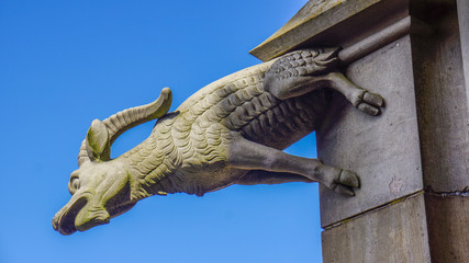 goat gargoyle of ulm minster