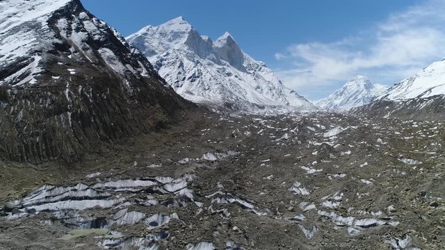 Gomukh or Gaumukh Uttarakhand, India
Gomukh is the terminus or snout of the Gangotri Glacier & the source of the Bhagirathi River, one of the primary headstreams of the Ganges River.In Upper Himalayas