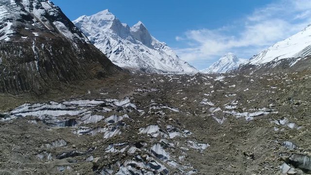 Gomukh or Gaumukh Uttarakhand, India- Popular Hindu Pilgrimage

Gomukh is the snout of the Gangotri Glacier & the source of the Bhagirathi River, one of the primary headstreams of the Ganges River.