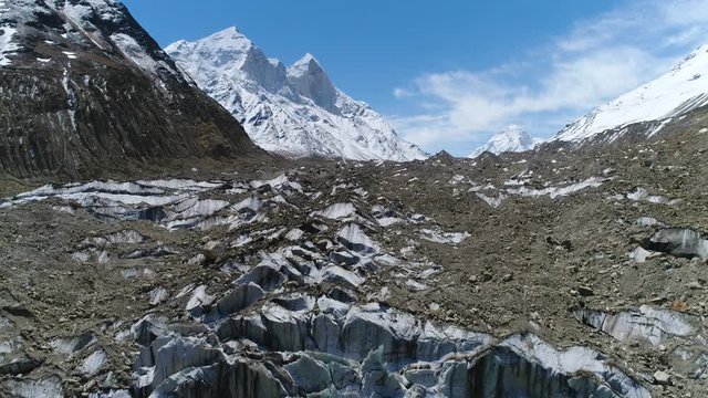 Gomukh or Gaumukh Uttarakhand, India
Gomukh is the terminus or snout of the Gangotri Glacier & the source of the Bhagirathi River, one of the primary headstreams of the Ganges River.In Upper Himalayas