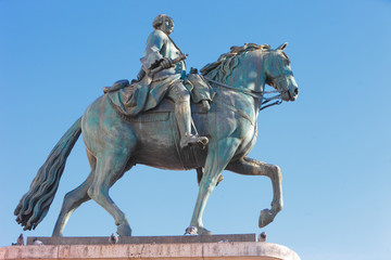 Puerta del Sol Square, statue of King Charles III, Madrid, Spain