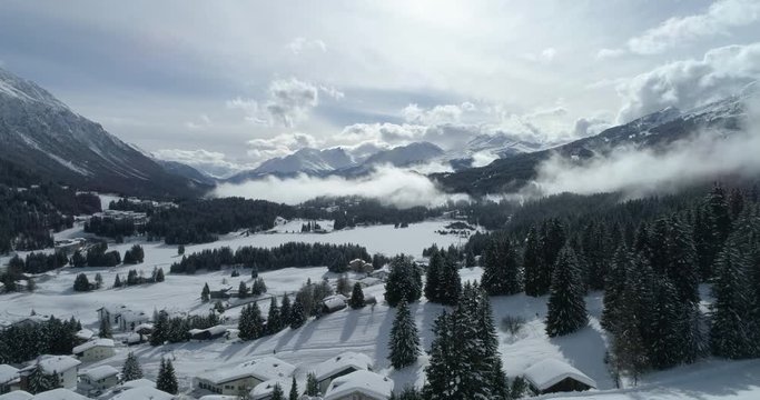 A nice drone flight in the mountains of Lenzerheide Engadin part 2.