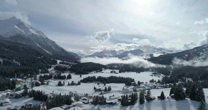 A nice drone flight in the mountains of Lenzerheide Engadin part 3.