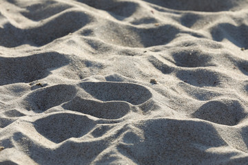 The sand surface of the sea beach