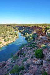 murchison river from hawks head lookout, kalbarri national park, western australia 8