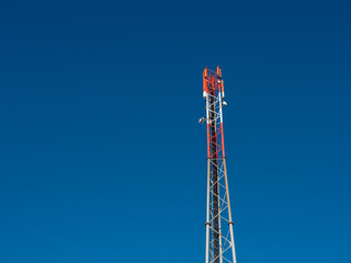 4G or GSM Antenna on a Mobile Telephone Mast