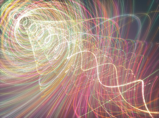 Abstract Background Wavy Colorful Helix