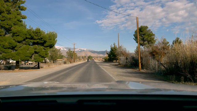 Driving E Wilson Rd Pahrump Nevada-Drive Plate-POV