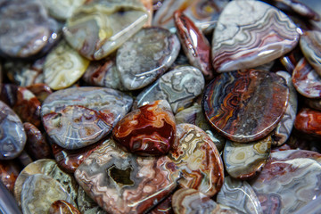 Processed agate stones