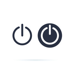 Power icon. Power Switch Icon. Shut Down, switch on or off symbol. Line and solid icons. web round button on and off
