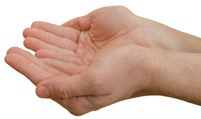 handfull isolated two  hands