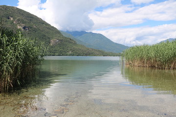 Mergozzo lake in summer, Italy