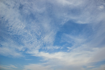 Fototapeta premium vivid and contrast blue sky background natural wallpaper pattern