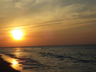 Sunset Over The Sea