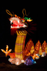 chinese dragon with lantern
