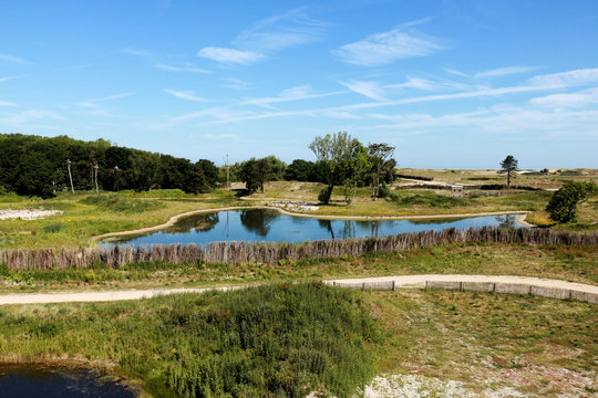 hiking in the Zwin, border Belgium and  The Netherlands